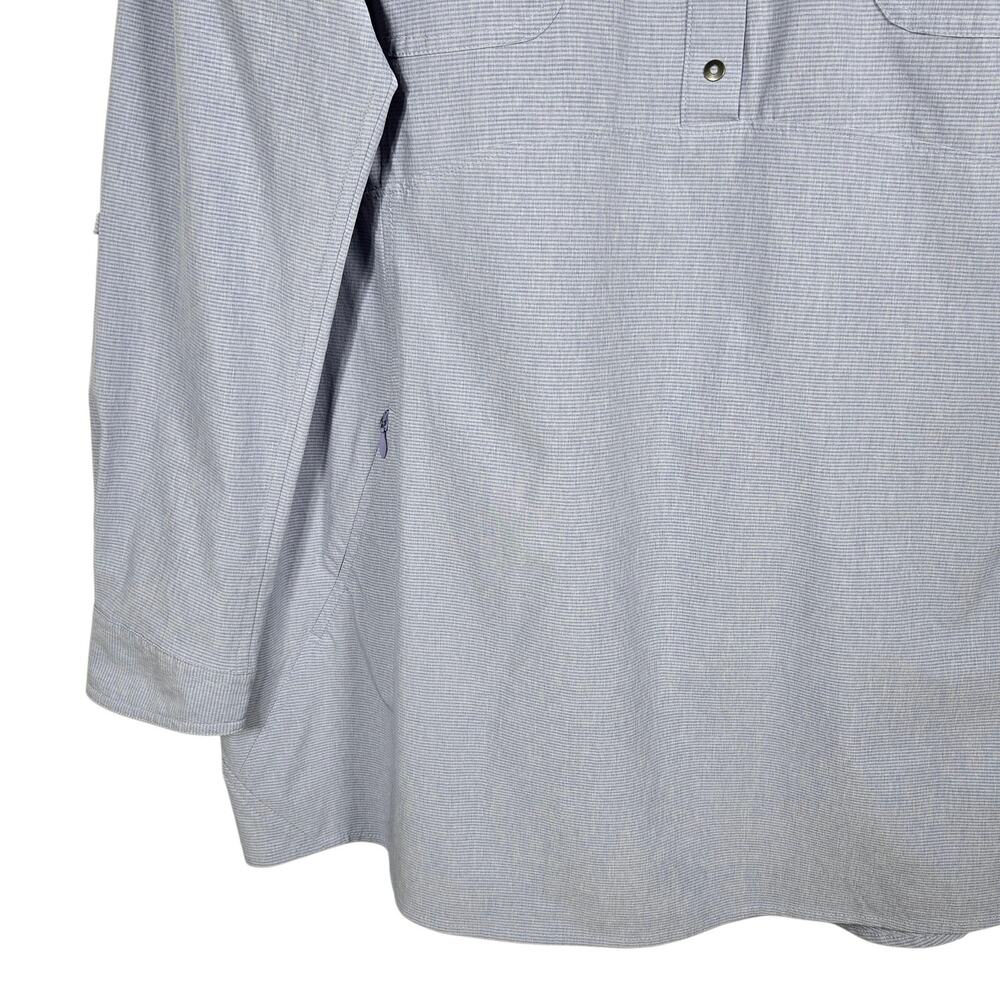Duluth Trading Sol Survivor Tunic Womens 2XL Blue Hiking Outdoor UPF Sun Shirt - Picture 6 of 11